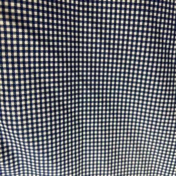 Twillory SafeCotton Navy/White Gingham Button Down Long Sleeve 17 34/35 Tailored - Picture 12 of 16